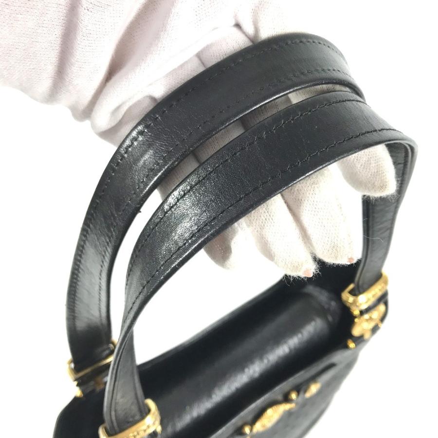 VERSACE ヴェルサーチ ロゴ サンバースト カバン トートバッグ 肩掛け ヴィンテージ ショルダーバッグ ブラック ユニセックス【中古】 |  | 07