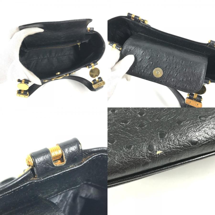VERSACE ヴェルサーチ ロゴ サンバースト カバン トートバッグ 肩掛け ヴィンテージ ショルダーバッグ ブラック ユニセックス【中古】 |  | 08