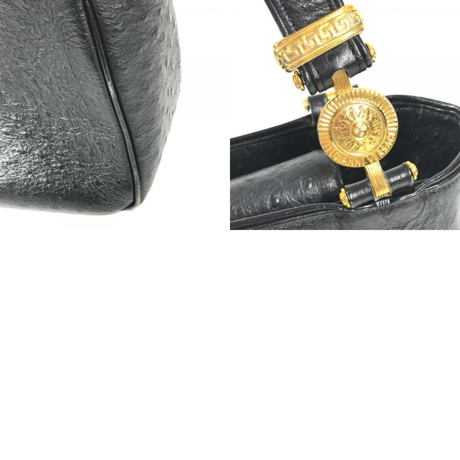 VERSACE ヴェルサーチ ロゴ サンバースト カバン トートバッグ 肩掛け ヴィンテージ ショルダーバッグ ブラック ユニセックス【中古】 |  | 09