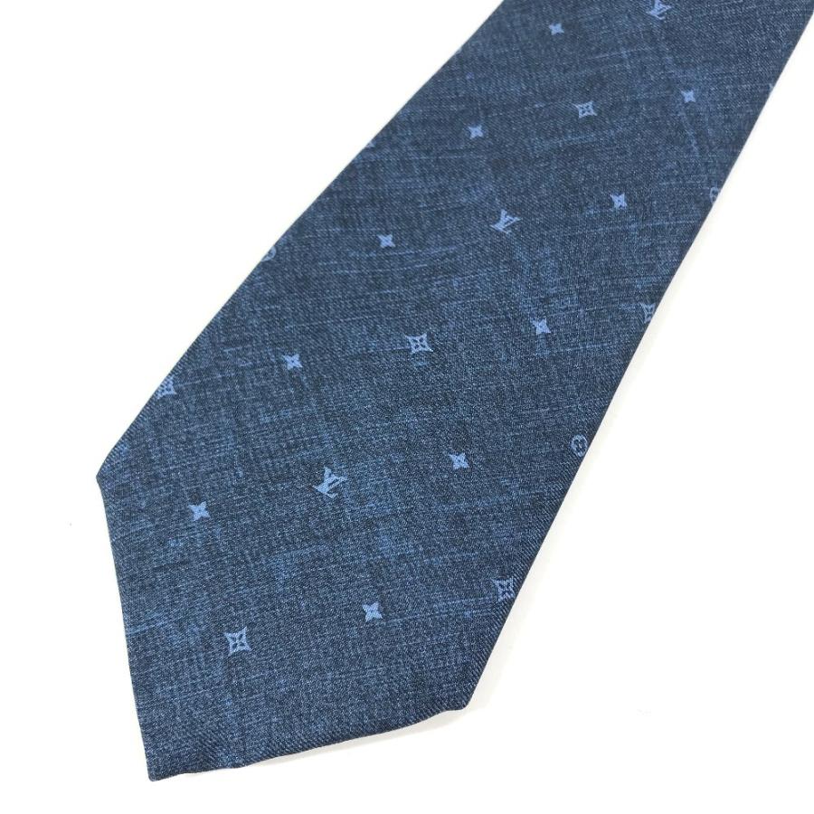 新品同様 LOUIS VUITTON ルイヴィトン ネクタイ コンステレーションデニム7CM アクセサリー ネクタイ メンズ M70203【中古】 | LOUIS VUITTON | 02