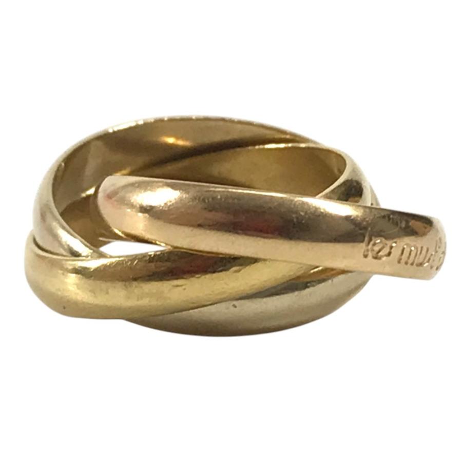 CARTIER カルティエ トリニティ ロゴ 3連 アクセサリー ジュエリー K18 金 18K リング・指輪 ゴールド レディース【中古】 | Cartier | 01