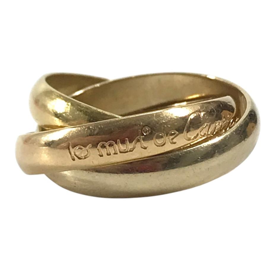 CARTIER カルティエ トリニティ ロゴ 3連 アクセサリー ジュエリー K18 金 18K リング・指輪 ゴールド レディース【中古】 | Cartier | 07