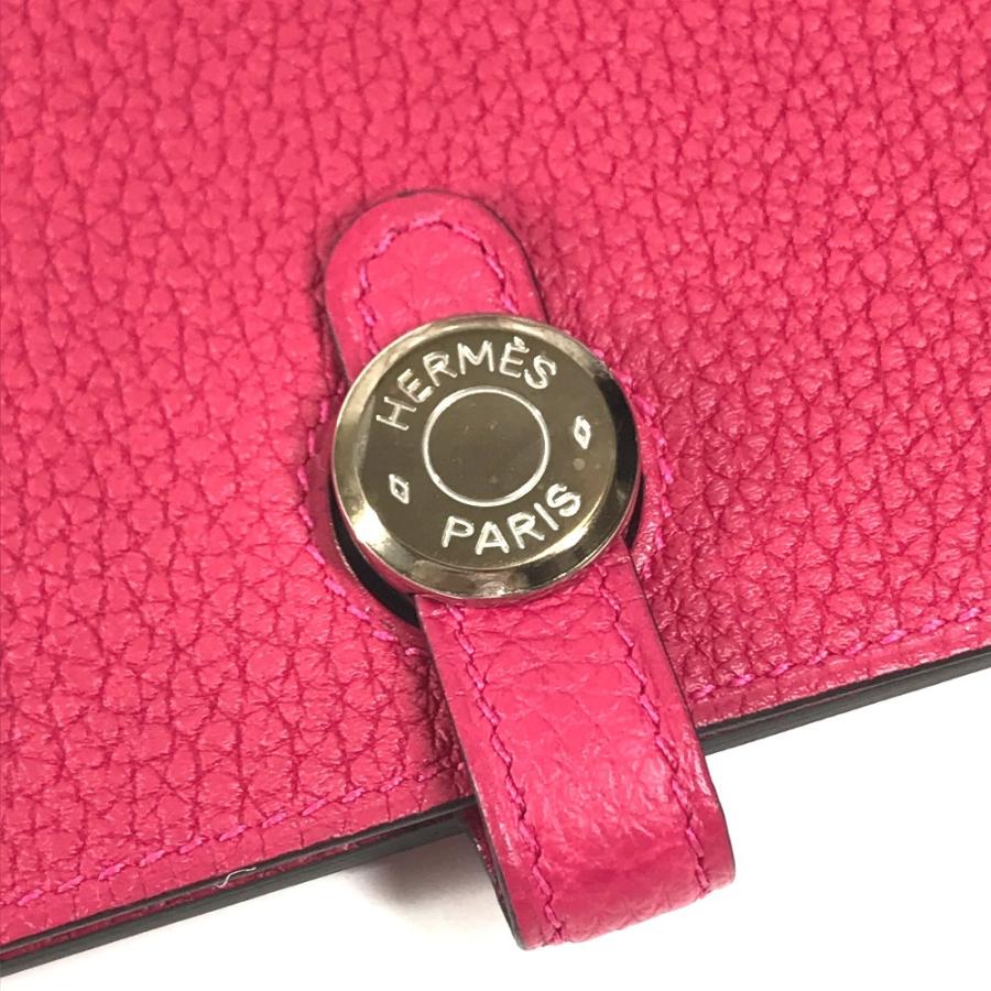 未使用 HERMES エルメス ドゴンデュオGM ドゴン デュオ GM ウォレット 財布  長財布 フランボワーズ ピンク レディース【中古】 | HERMES | 05