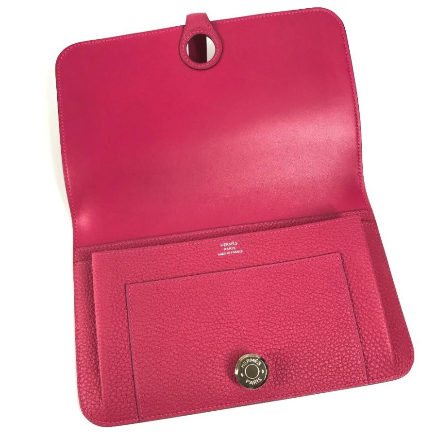 未使用 HERMES エルメス ドゴンデュオGM ドゴン デュオ GM ウォレット 財布  長財布 フランボワーズ ピンク レディース【中古】 | HERMES | 06