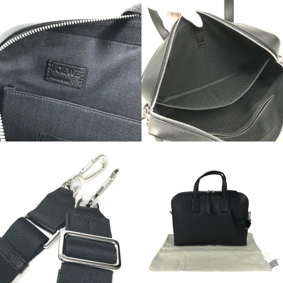 未使用 LOEWE ロエベ 337.12.P57  ゴヤ スリム ブリーフケース  ショルダーバッグ ブリーフケース 書類 ビジネスバッグ ブラック【中古】 | LOEWE | 09