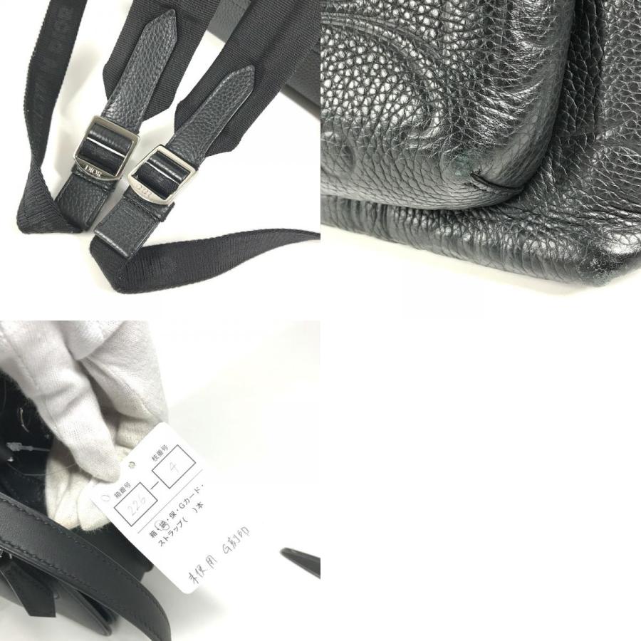 Dior ディオール Dior Rider ジップ付き バックパック カバン バックパック 総ロゴ リュックサック ブラック メンズ【中古】 |  | 09