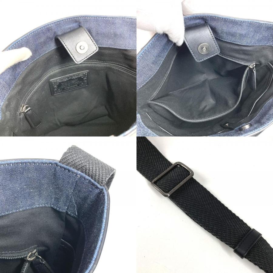 HUNTING WORLD ハンティングワールド ロゴ バケツ型 ばけつ型  2WAYバッグ ハンドバッグ トートバック ショルダーバッグ ブルー【中古】 |  | 09