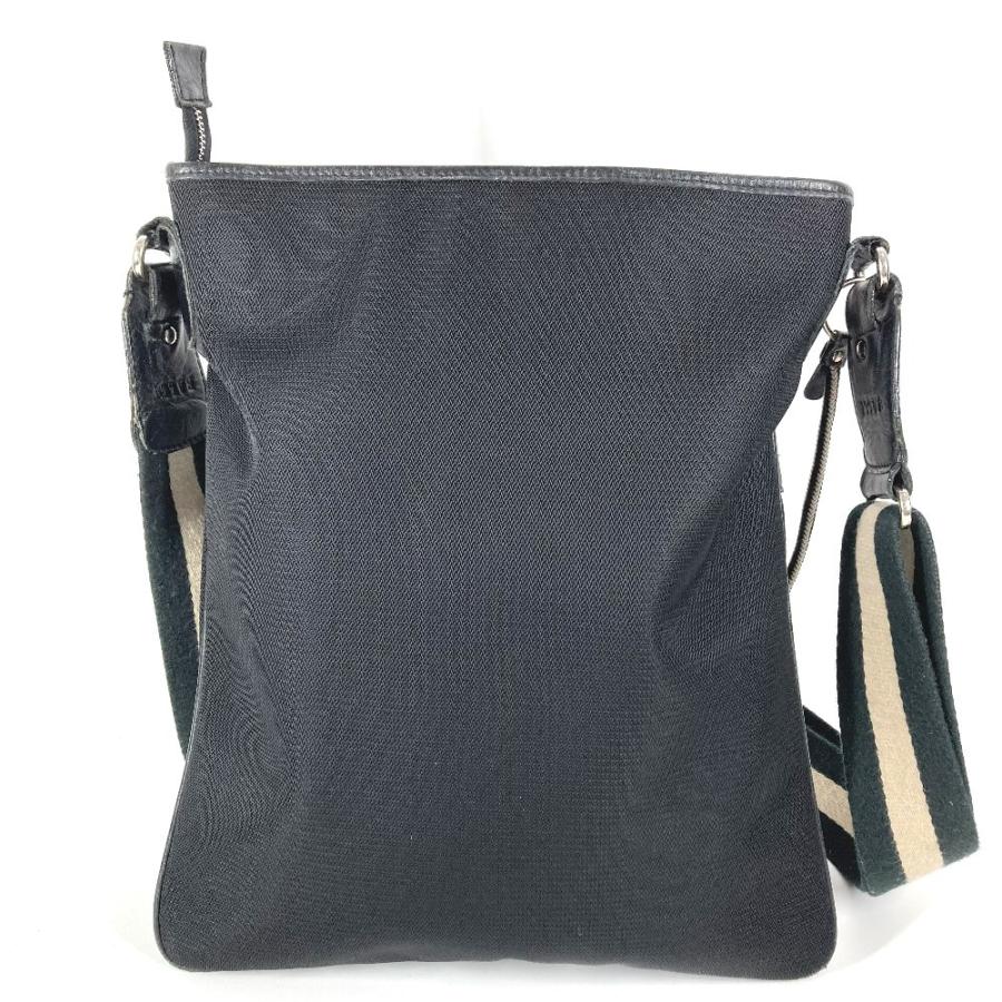 BALLY バリー ロゴ カバン 斜め掛け ポシェット ショルダーバッグ ブラック メンズ【中古】 | Bally | 01