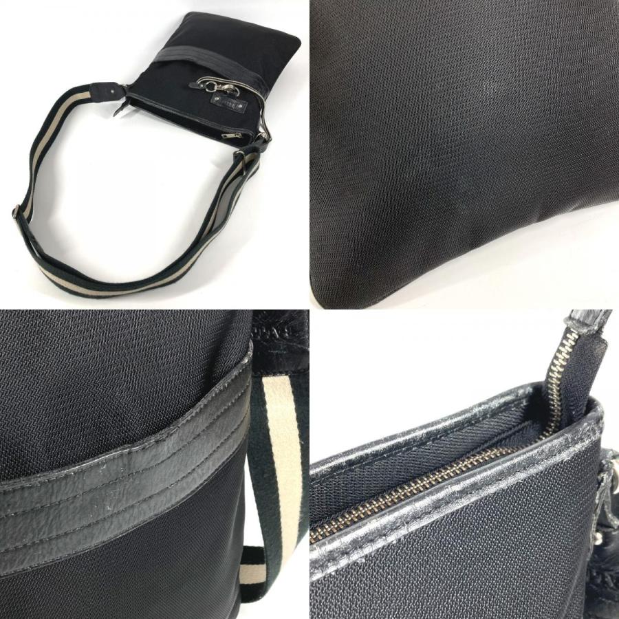 BALLY バリー ロゴ カバン 斜め掛け ポシェット ショルダーバッグ ブラック メンズ【中古】 | Bally | 07
