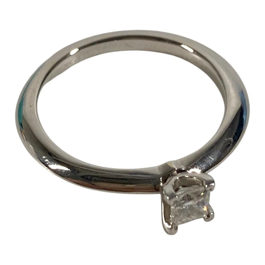 美品 TIFFANY&Co. ティファニー プリンセスカット プラチナ アクセサリー D0.19ct ダイヤ  リング・指輪 シルバー レディース【中古】 | TIFFANY&Co. | 01
