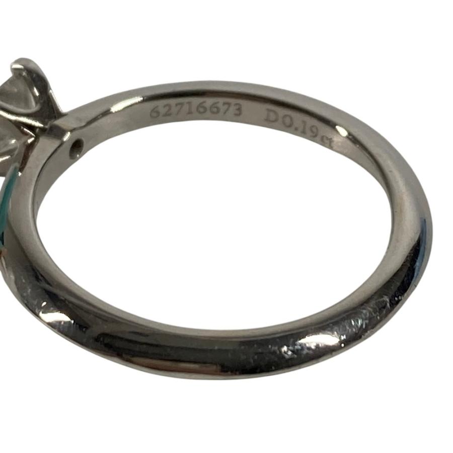 美品 TIFFANY&Co. ティファニー プリンセスカット プラチナ アクセサリー D0.19ct ダイヤ  リング・指輪 シルバー レディース【中古】 | TIFFANY&Co. | 03