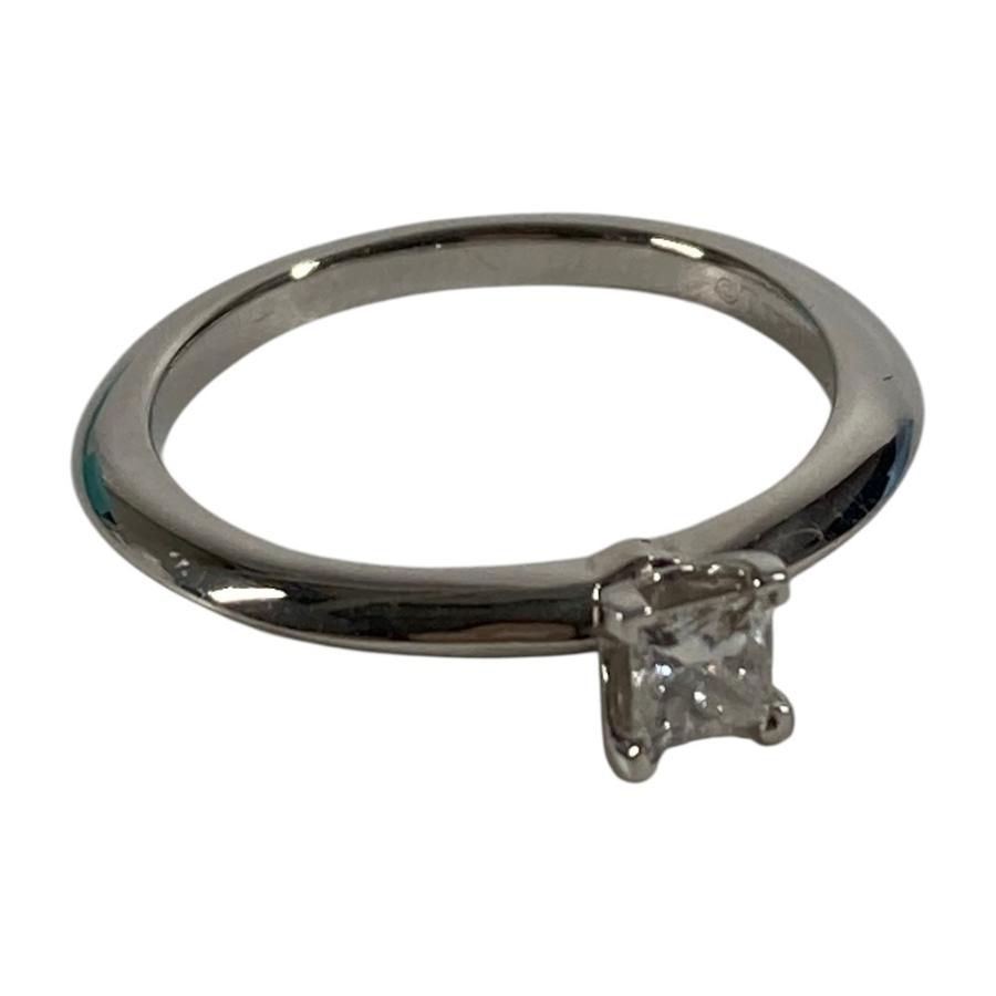 美品 TIFFANY&Co. ティファニー プリンセスカット プラチナ アクセサリー D0.19ct ダイヤ  リング・指輪 シルバー レディース【中古】 | TIFFANY&Co. | 07