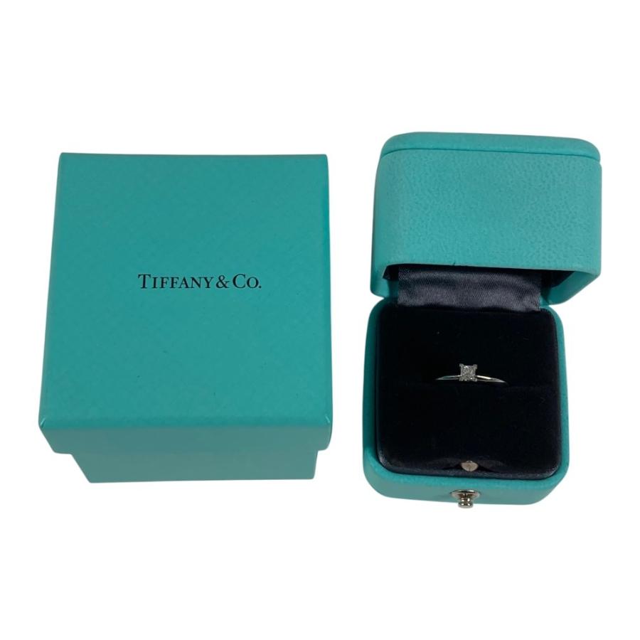 美品 TIFFANY&Co. ティファニー プリンセスカット プラチナ アクセサリー D0.19ct ダイヤ  リング・指輪 シルバー レディース【中古】 | TIFFANY&Co. | 08