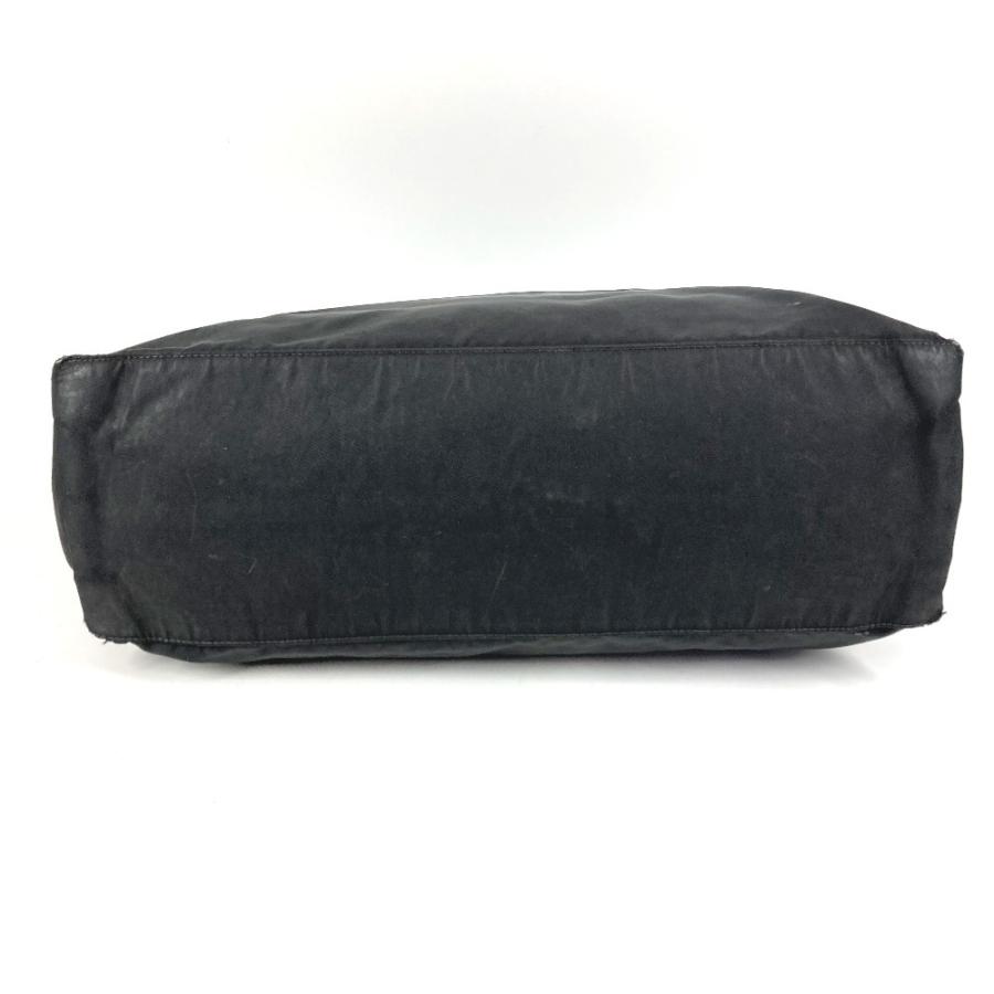 PRADA プラダ トライアングルロゴ 三角ロゴ プレート トートバッグ カバン ハンドバッグ ブラック ユニセックス【中古】 | PRADA | 04