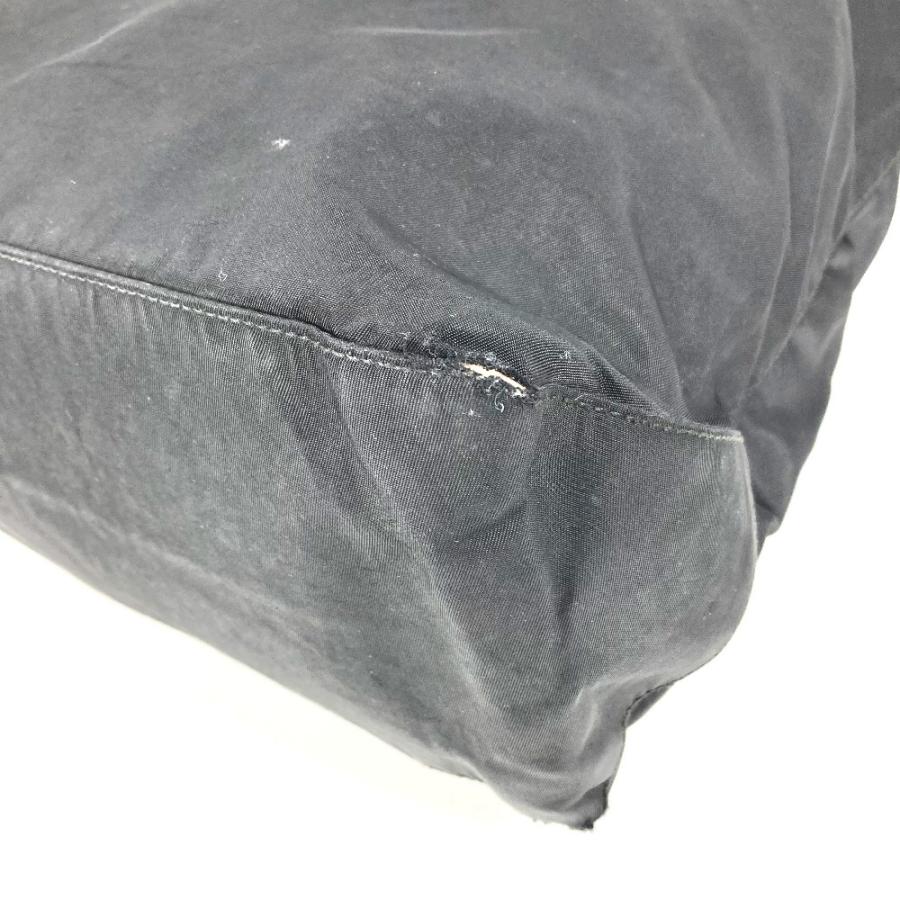 PRADA プラダ トライアングルロゴ 三角ロゴ プレート トートバッグ カバン ハンドバッグ ブラック ユニセックス【中古】 | PRADA | 05