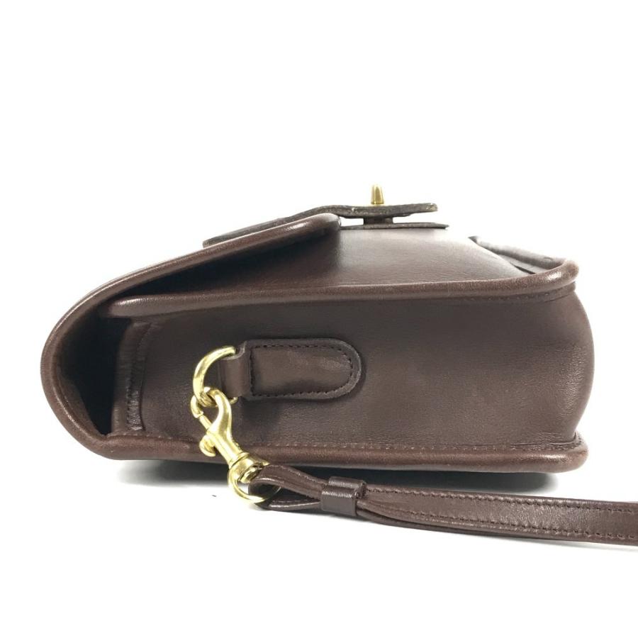 COACH コーチ 9832 ロゴ カバン ストラップ付き フラップ クラッチバッグ オールドコーチ セカンドバッグ ブラウン ユニセックス【中古】 | COACH | 03