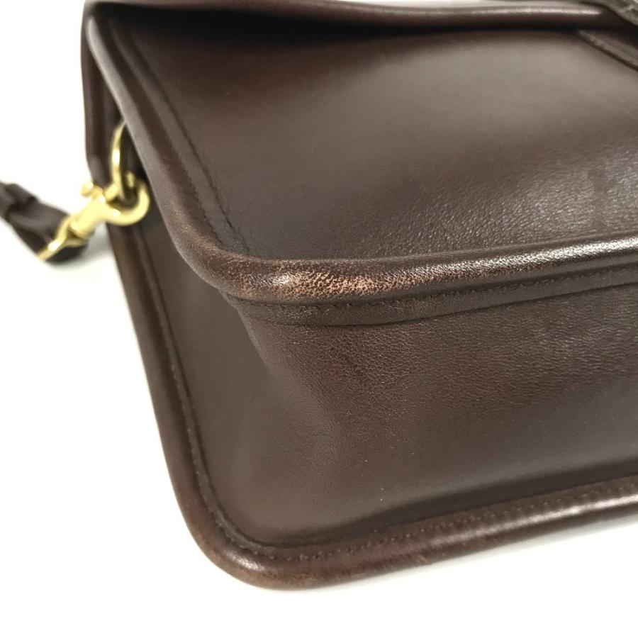 COACH コーチ 9832 ロゴ カバン ストラップ付き フラップ クラッチバッグ オールドコーチ セカンドバッグ ブラウン ユニセックス【中古】 | COACH | 05