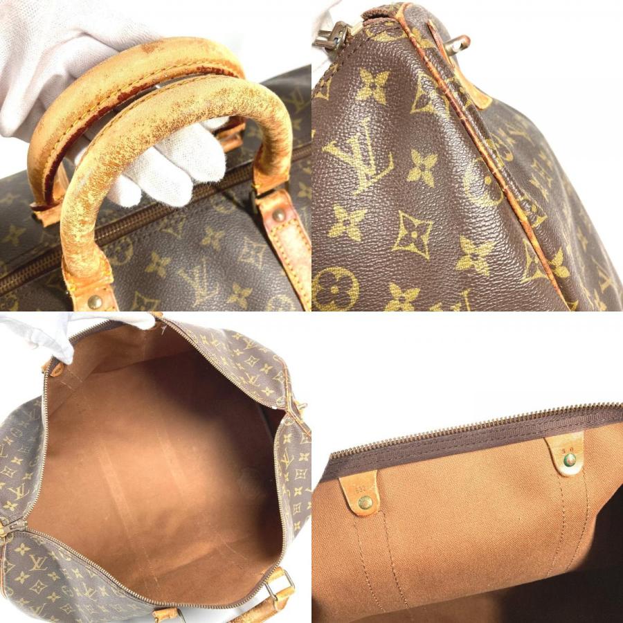 LOUIS VUITTON ルイヴィトン M41424 キーポル55 デベソ 旅行バッグ トラベルバッグ モノグラム ボストンバッグ ブラウン【中古】 | LOUIS VUITTON | 08