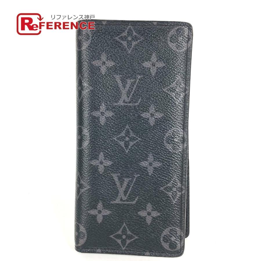 LOUIS VUITTON ルイヴィトン M61697 ポルトフォイユ ブラザ ロングウォレット 2つ折り モノグラムエクリプス 長財布 ブラック【中古】 | LOUIS VUITTON