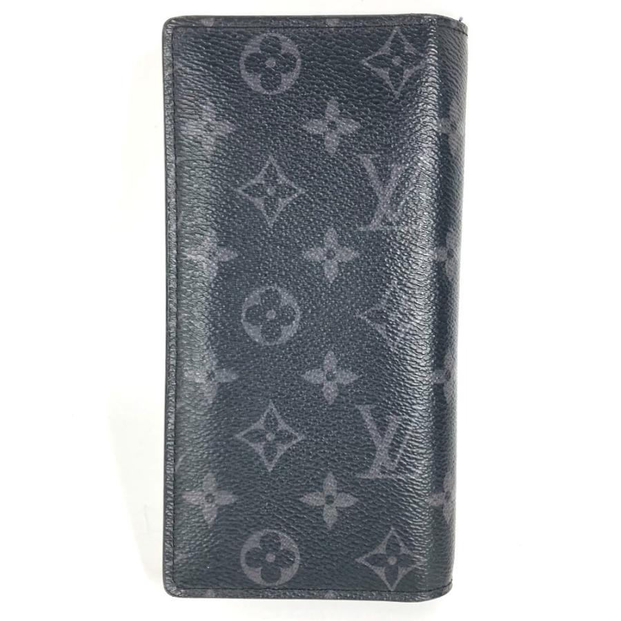 LOUIS VUITTON ルイヴィトン M61697 ポルトフォイユ ブラザ ロングウォレット 2つ折り モノグラムエクリプス 長財布 ブラック【中古】 | LOUIS VUITTON | 01