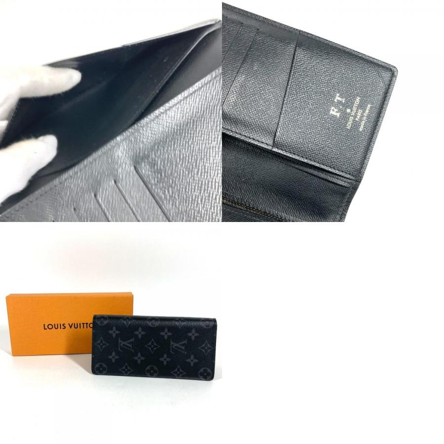 LOUIS VUITTON ルイヴィトン M61697 ポルトフォイユ ブラザ ロングウォレット 2つ折り モノグラムエクリプス 長財布 ブラック【中古】 | LOUIS VUITTON | 09