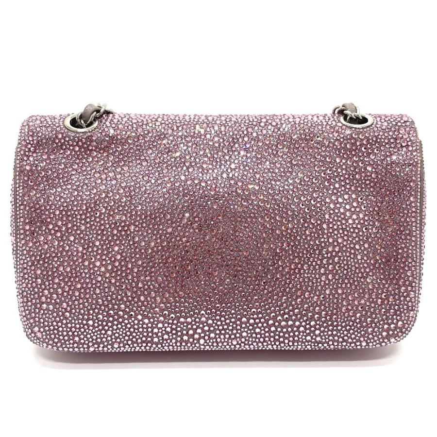 CHANEL シャネル ラスベガス ベラージオ店限定 CCココマーク スワロフスキー Wチェーン ショルダーバッグ レディース【中古】 | CHANEL | 01