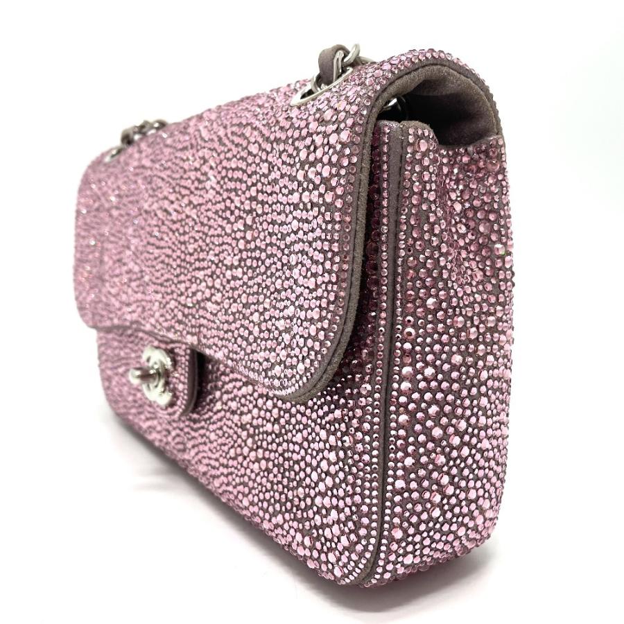 CHANEL シャネル ラスベガス ベラージオ店限定 CCココマーク スワロフスキー Wチェーン ショルダーバッグ レディース【中古】 | CHANEL | 02