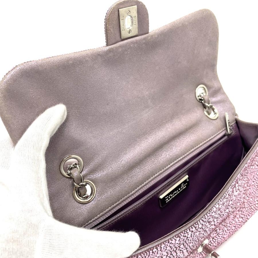 CHANEL シャネル ラスベガス ベラージオ店限定 CCココマーク スワロフスキー Wチェーン ショルダーバッグ レディース【中古】 | CHANEL | 07