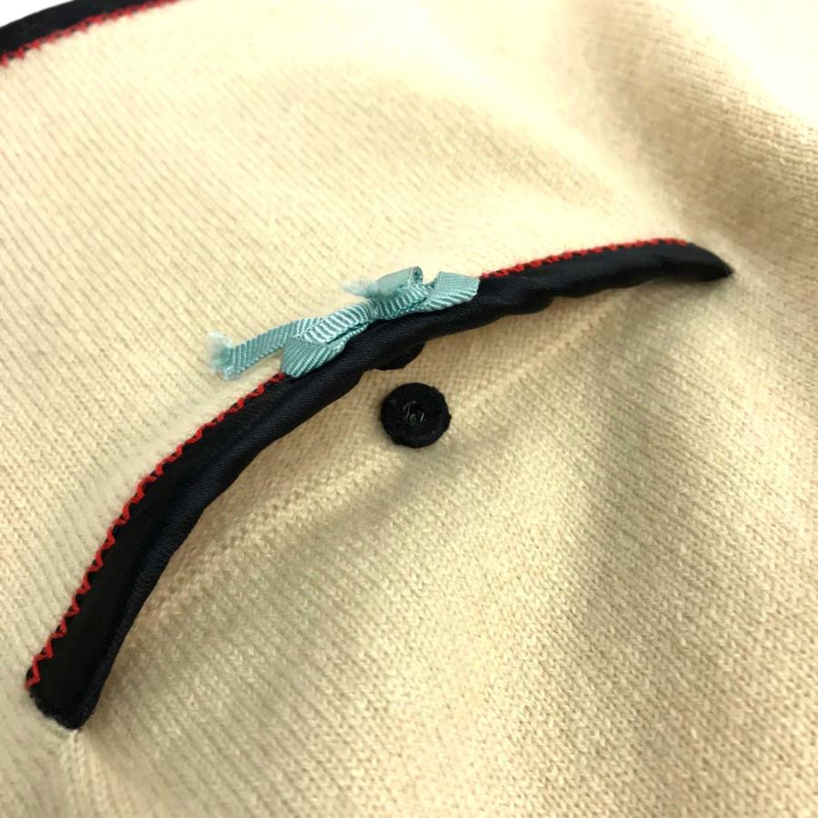 新品同様 GUCCI グッチ 501400 リボン アパレル トップス カットソー 半袖ニット 半袖 ニット ベージュ レディース【中古】 | GUCCI | 05