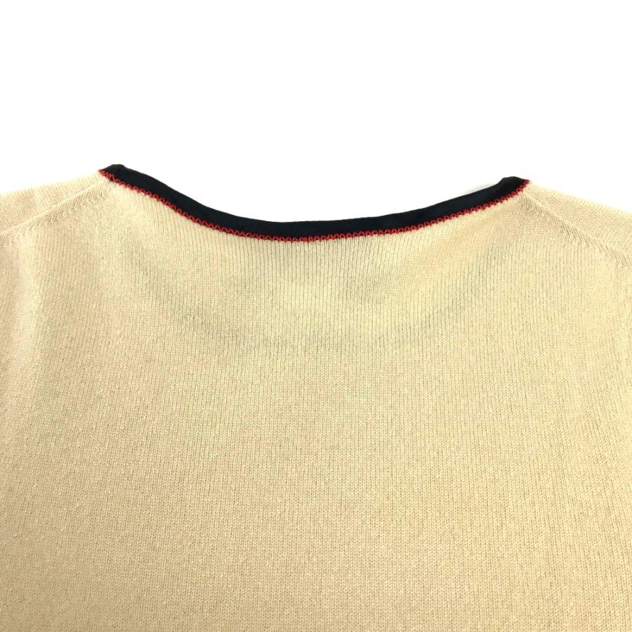 新品同様 GUCCI グッチ 501400 リボン アパレル トップス カットソー 半袖ニット 半袖 ニット ベージュ レディース【中古】 | GUCCI | 06
