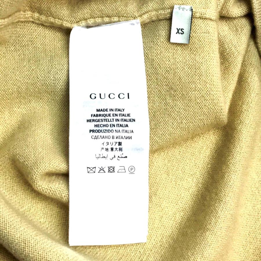 新品同様 GUCCI グッチ 501400 リボン アパレル トップス カットソー 半袖ニット 半袖 ニット ベージュ レディース【中古】 | GUCCI | 08