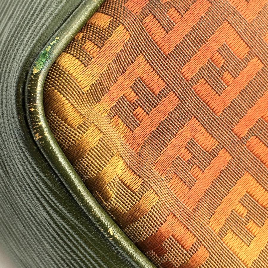 フェンディ　FENDI　ショルダーバッグ　ズッキーノ　ズッカ柄　ヴィンテージ FENDI ショルダーバッグ フェンディ レザー ズッカ柄 ズッキーノ
