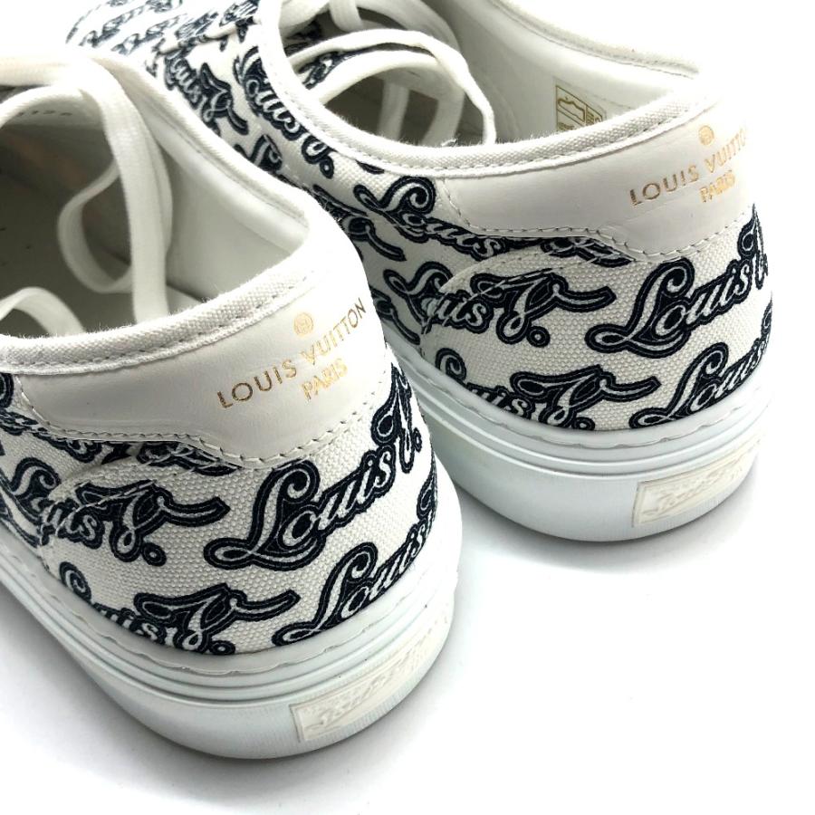 未使用 LOUIS VUITTON ルイヴィトン トロカデロ ライン 靴 シューズ 総柄 ロゴ スニーカー ホワイト×ネイビー メンズ【中古】 | LOUIS VUITTON | 02