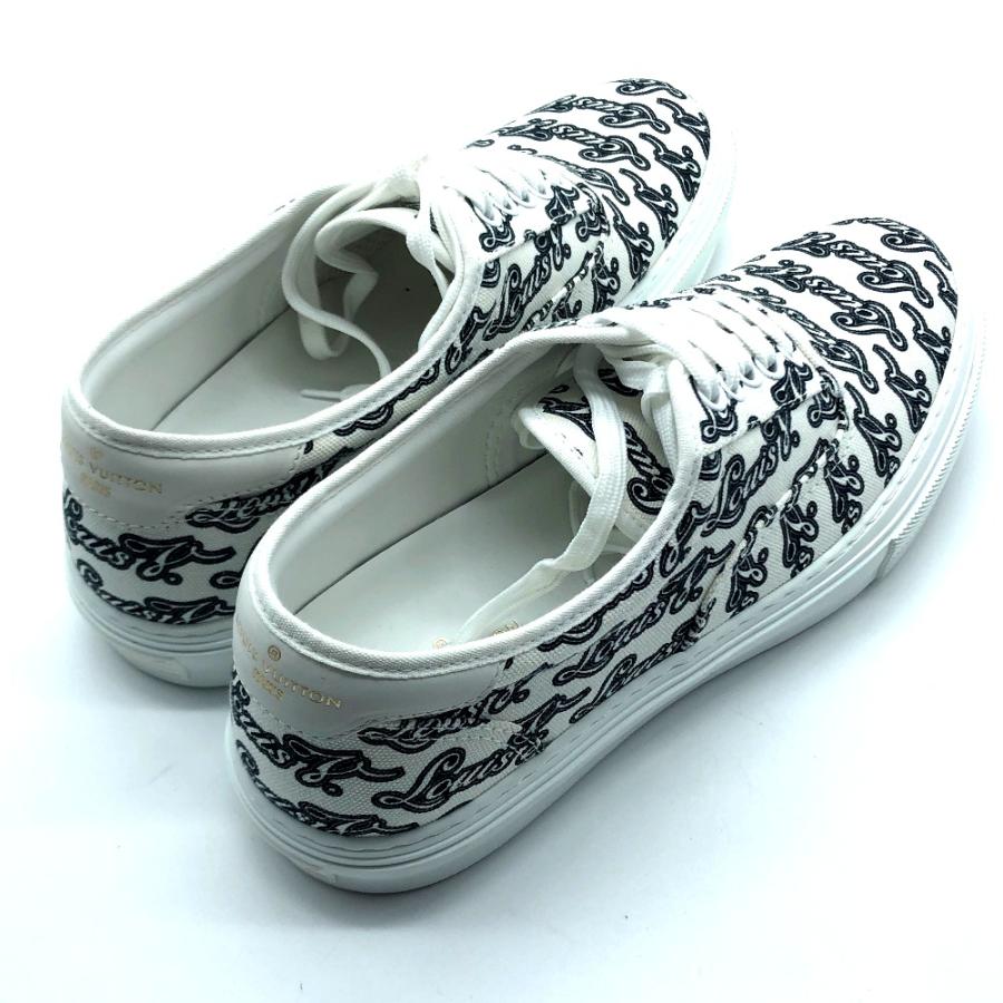 未使用 LOUIS VUITTON ルイヴィトン トロカデロ ライン 靴 シューズ 総柄 ロゴ スニーカー ホワイト×ネイビー メンズ【中古】 | LOUIS VUITTON | 03