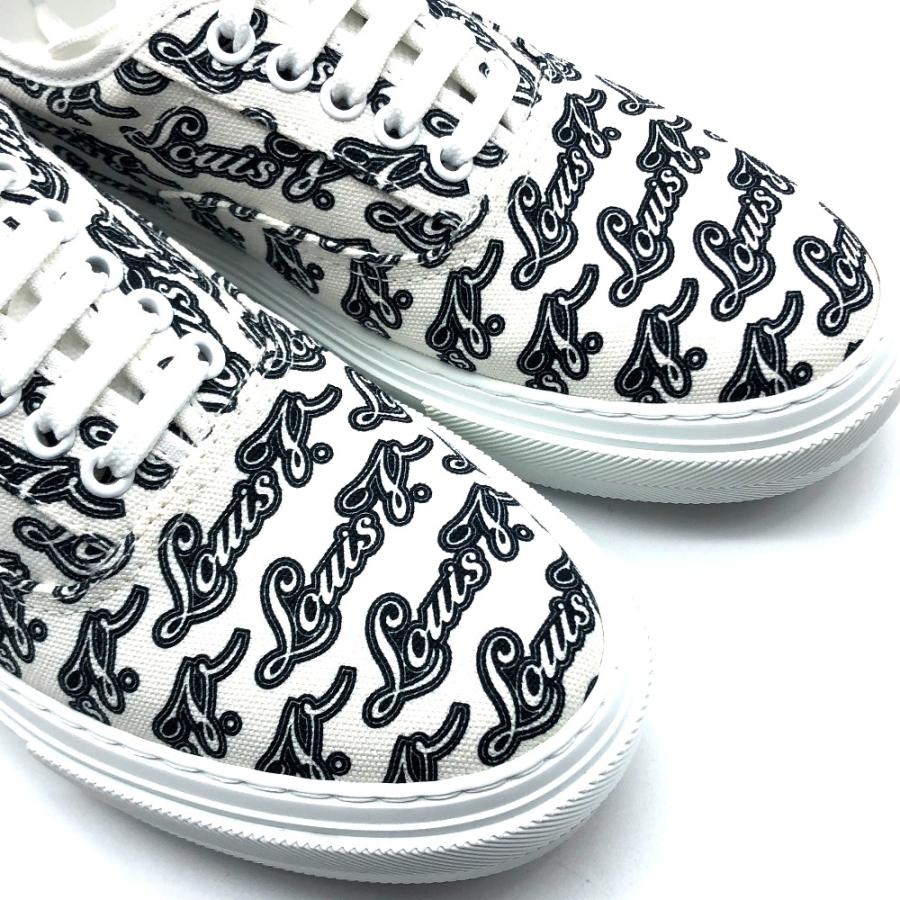 未使用 LOUIS VUITTON ルイヴィトン トロカデロ ライン 靴 シューズ 総柄 ロゴ スニーカー ホワイト×ネイビー メンズ【中古】 | LOUIS VUITTON | 04