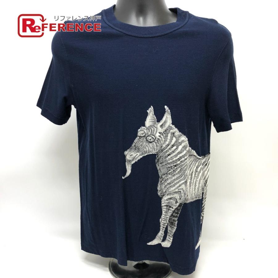 LOUIS VUITTON ルイヴィトン チャップマン トップス 馬 シマウマ 半袖Ｔシャツ コットン メンズ 紺  :K-201007-7:リファレンス コレクション - 通販 - Yahoo!ショッピング