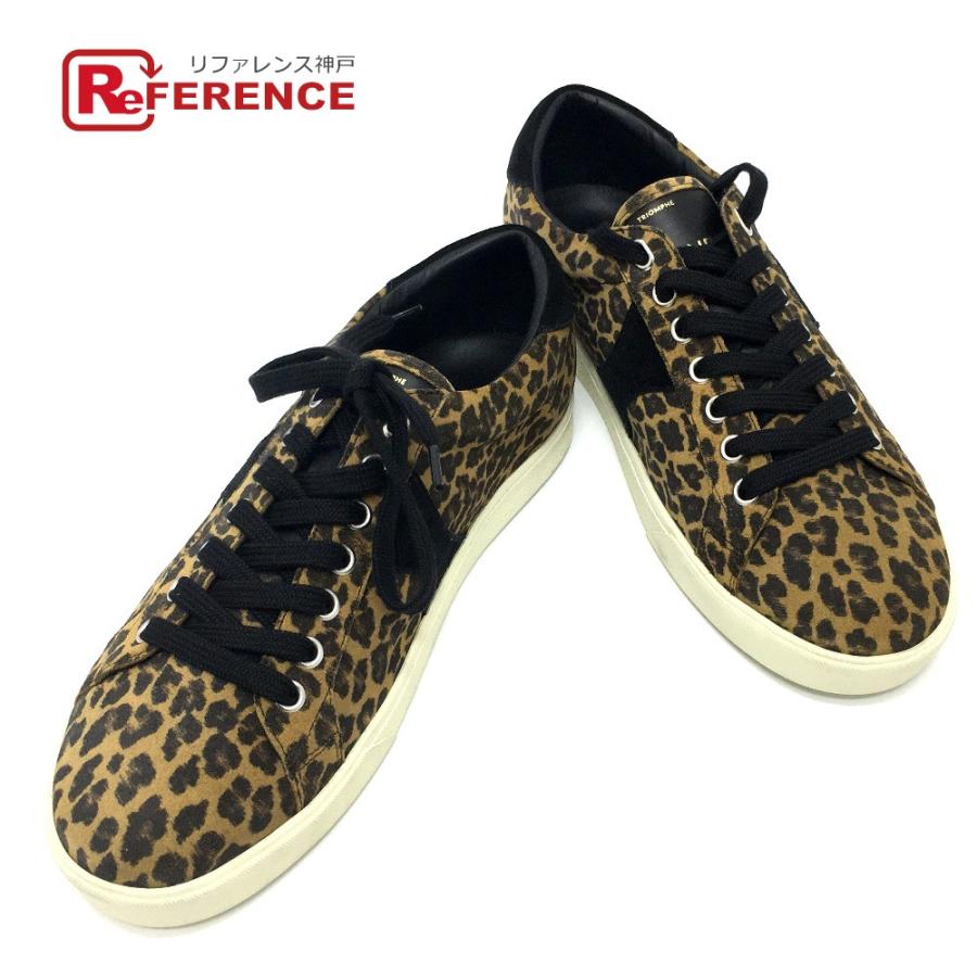 Celine セリーヌ トリンオフ レースアップ レオパード スニーカー ベージュ ブラック メンズ 未使用 中古 K 29 リファレンス コレクション 通販 Yahoo ショッピング