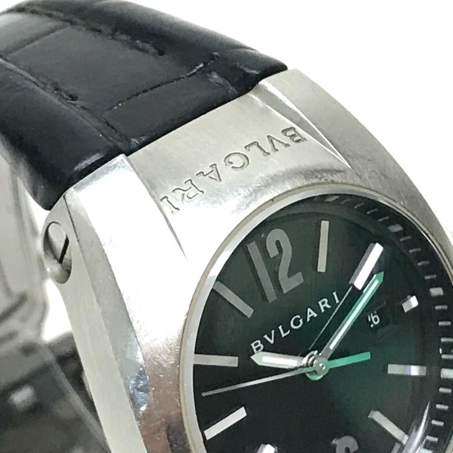 BVLGARI ブルガリ EG30S エルゴン デイト レディース腕時計 SS/革ベルト シルバー×ブラック クォーツ | BVLGARI | 02