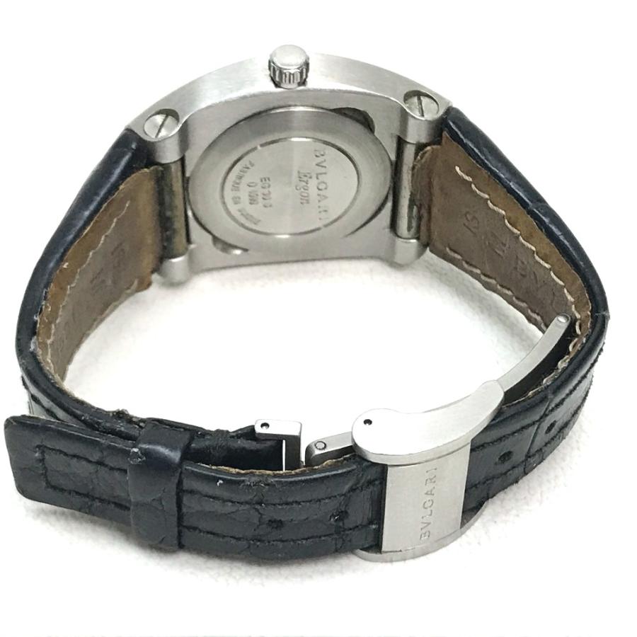 BVLGARI ブルガリ EG30S エルゴン デイト レディース腕時計 SS/革ベルト シルバー×ブラック クォーツ | BVLGARI | 03