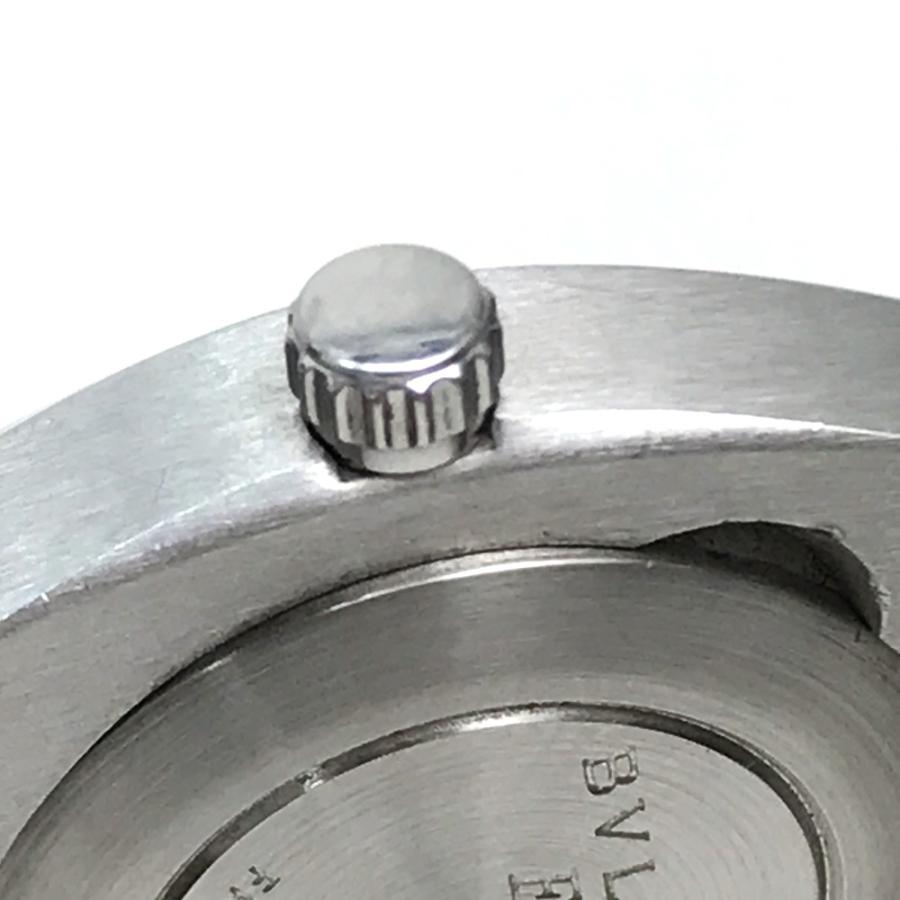 BVLGARI ブルガリ EG30S エルゴン デイト レディース腕時計 SS/革ベルト シルバー×ブラック クォーツ | BVLGARI | 08