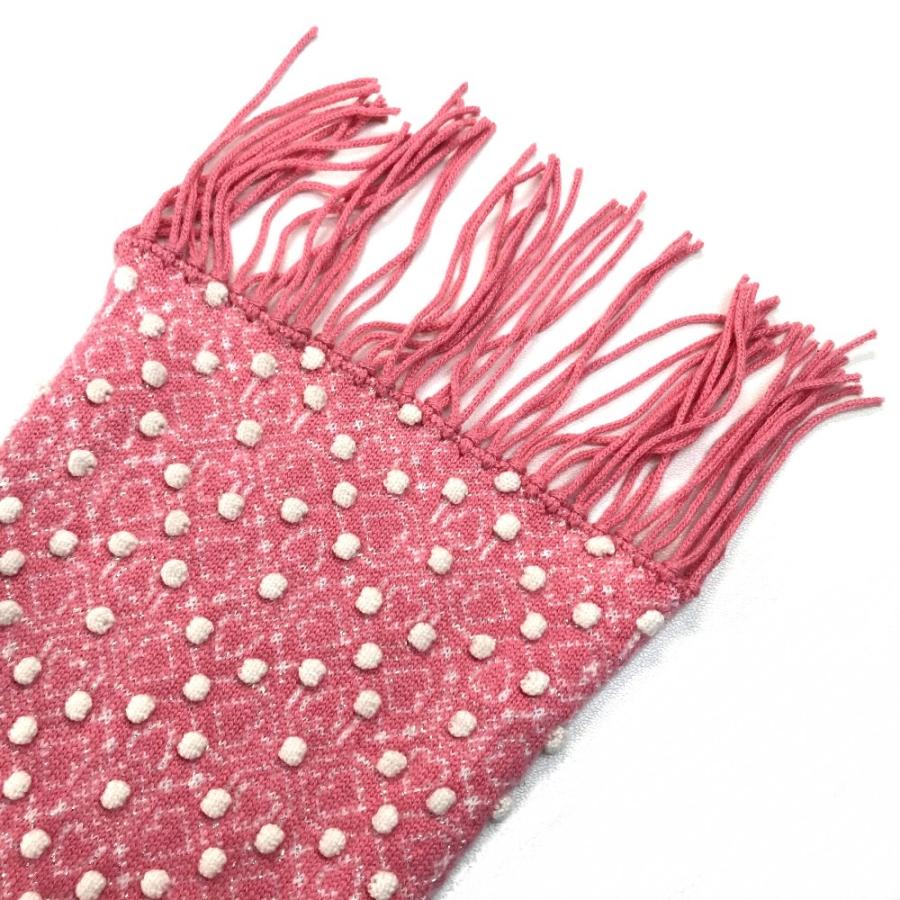 CHANEL シャネル P44109K04570 ラメ系 マフラー付き 丸首セーター 長袖  