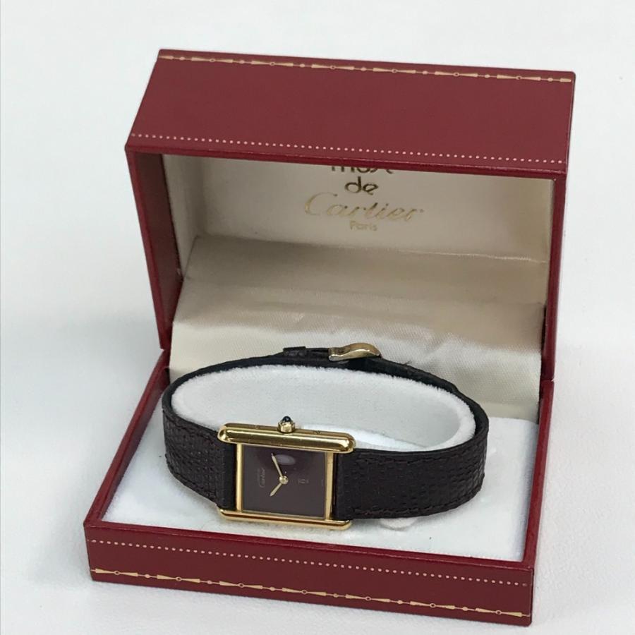 CARTIER カルティエ ヴィンテージ マストタンク ヴェルメイユ ベルト 腕時計 SV925ベルト ゴールド | Cartier | 12