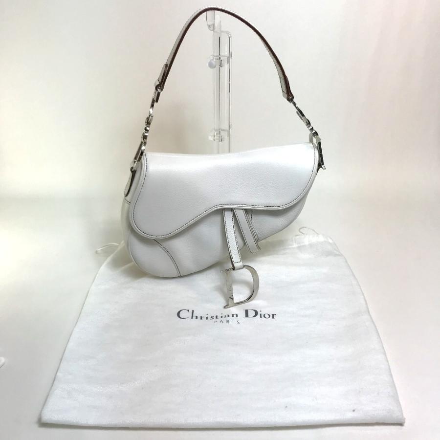 Christian Dior ディオール 01RU 1003 CDロゴ Dチャーム サドルバッグ