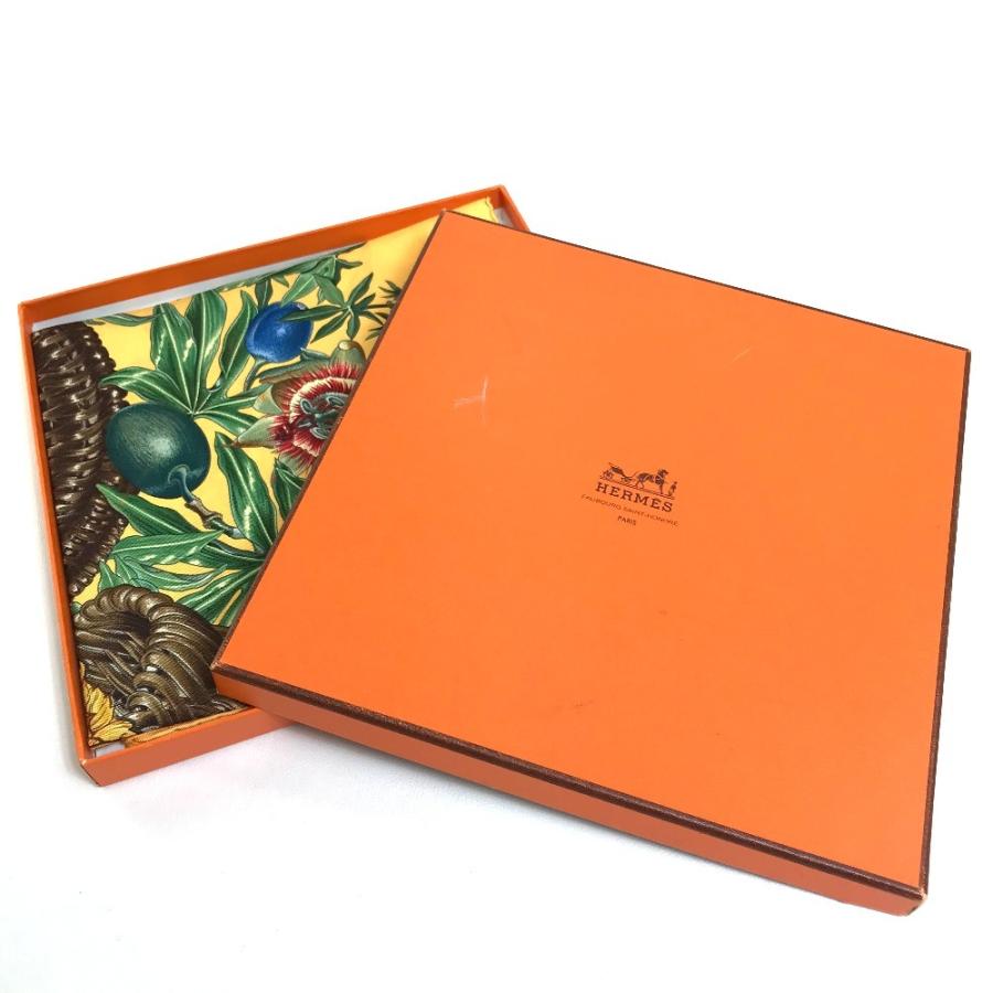 美品 HERMES エルメス カレ90 PASSIFLORES パッションフラワー 花柄 スカーフ シルク レディース｜reference｜12