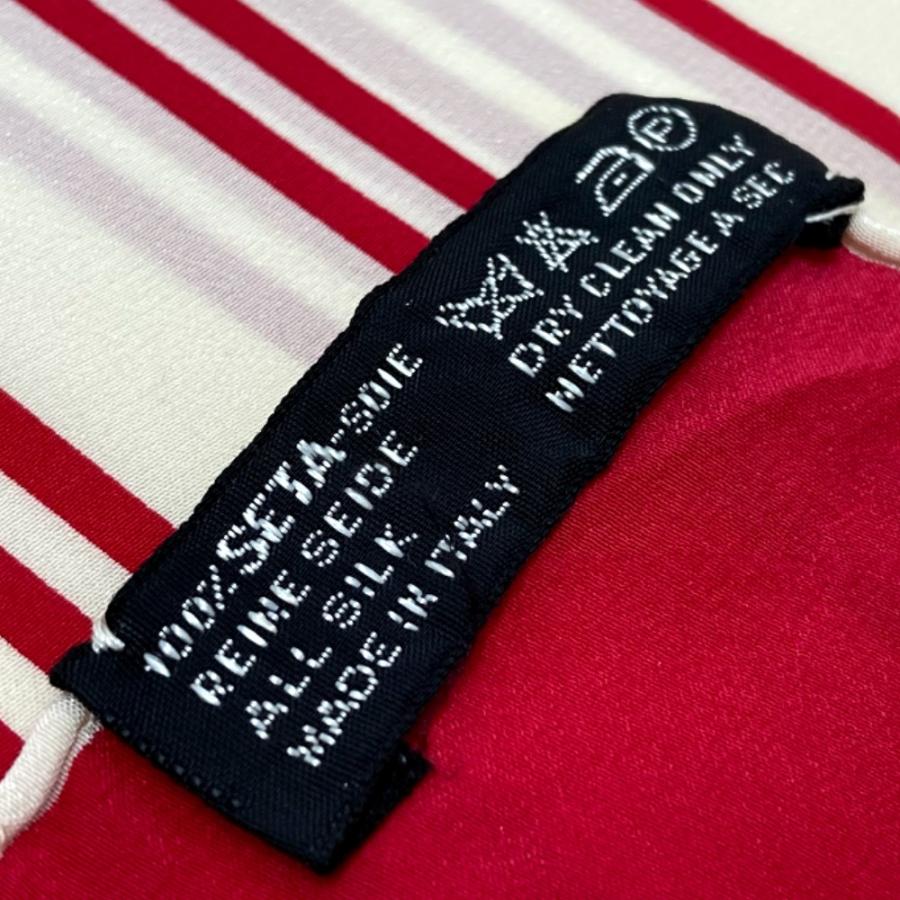 CHANEL シャネル スクエア アパレル CC ココマーク スカーフ レッド