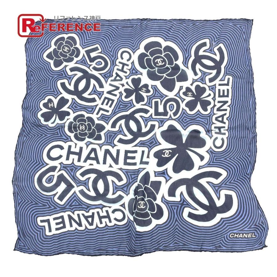 CHANEL シャネル カメリア クローバー ロゴ CC ココマーク スカーフ