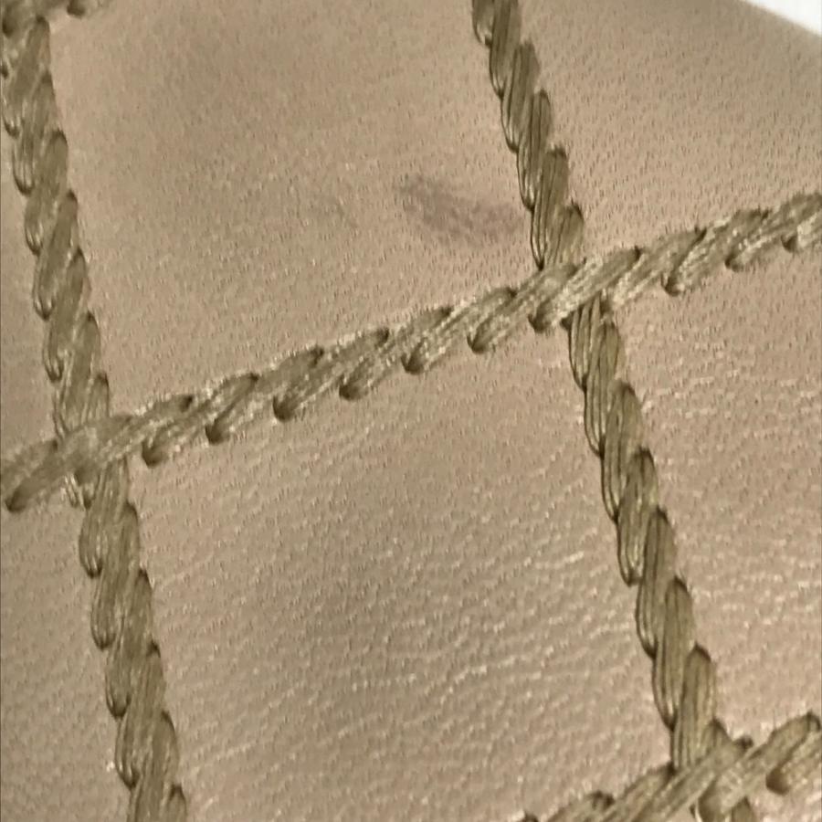 CHANEL シャネル マトラッセデザイン チェーンウォレット ショルダーバッグ CC ココマーク 長財布 ラムスキン ベージュ レディース【中古】 | CHANEL | 06
