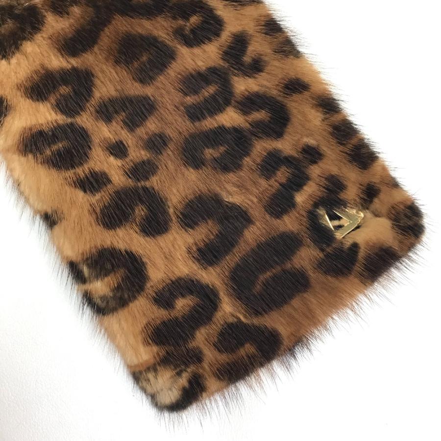 LOUIS VUITTON ルイヴィトン M72245 エシャルプ ヴィゾン ファーティペット レオパード 豹柄 マフラー ブラウン×ピンク レディース【中古】 | LOUIS VUITTON | 04