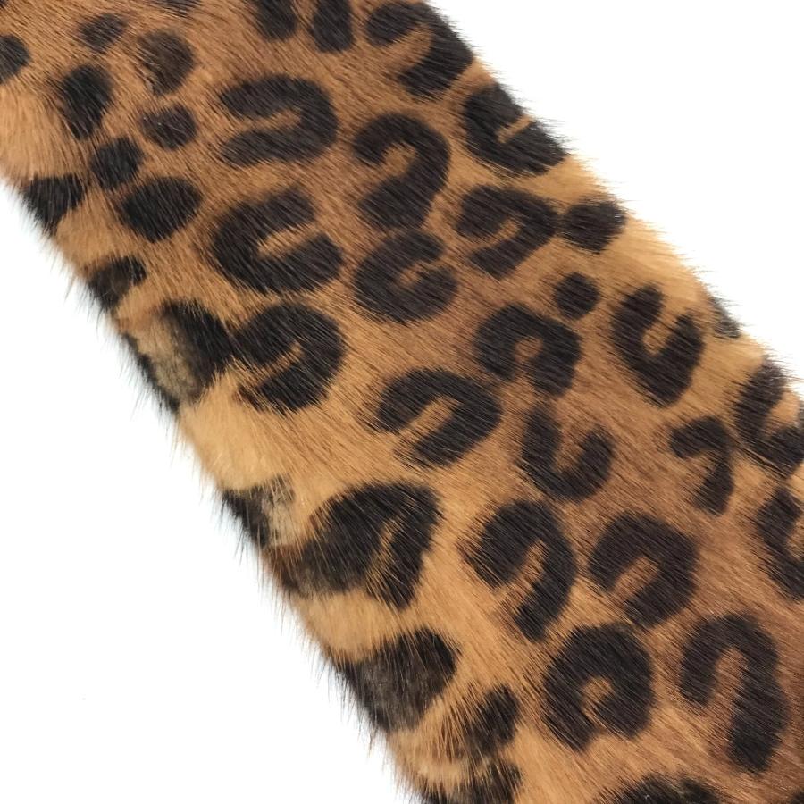 LOUIS VUITTON ルイヴィトン M72245 エシャルプ ヴィゾン ファーティペット レオパード 豹柄 マフラー ブラウン×ピンク レディース【中古】 | LOUIS VUITTON | 05