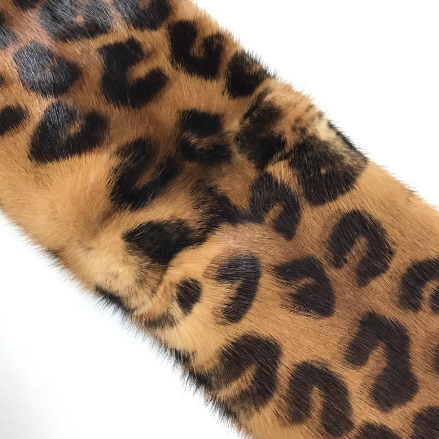 LOUIS VUITTON ルイヴィトン M72245 エシャルプ ヴィゾン ファーティペット レオパード 豹柄 マフラー ブラウン×ピンク レディース【中古】 | LOUIS VUITTON | 06